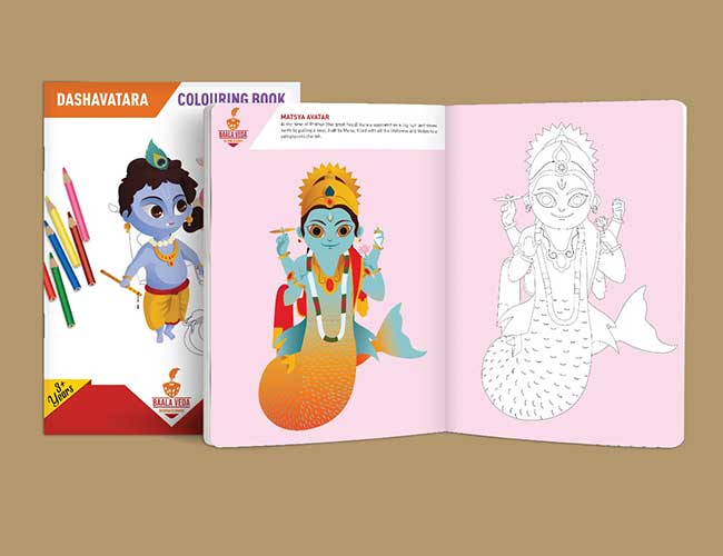 Dashavatara Colouring Book